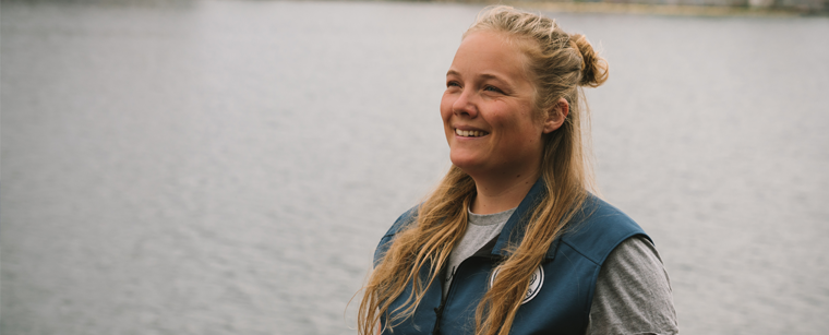 Naturvejleder og undervisningsansvarlig i Maritime Nyttehaver Bodil Sofie Espersen på Bølgemarken i København